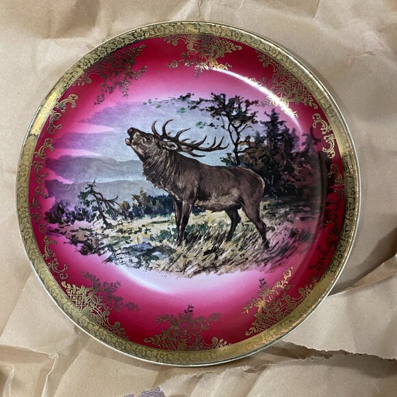 S T W Bavaria Germany Large Elk Plate  approx. 11 1/2". - Picture 1 of 10